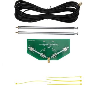 Antenna V?Dipole Radio Communication Frequency 78M?1 GHz Radio Replacement Antenna Universal Indoor Acceptor