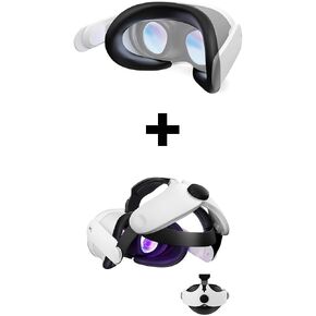 APEXINNO Silicone Face Pad, Compatible with Meta/Oculus Quest 3 Accessories, Comfortable Head Strap Compatible with Meta/Oculus Quest 3 Accessories.