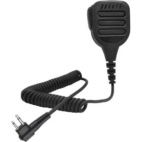 IP65 Waterproof Radio Speaker Mic Walkie Talkie Shoulder Mic Handheld Hand Microphone Remote Speaker with 3.5mm for Motorola cls1413 cls1450 cp200d 100d 185 bpr 40 rdm2070d rdu4100 (Black)