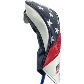 Golf Blade Putter Head Cover, USA Stars and Stripes Golf Putter Headcover with Magnetic Closure