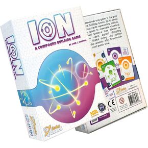 Genius Games Ion: A Compound Building Game (2nd Edition) - A Chemistry Card Drafting Game About Cations, Anion, Noble Gases - Science Accurate Board Game for High School Students, Teachers and Adults