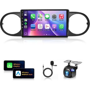 [6+128G]-8Core Car Stereo for Toyota Scion xB 2007-2019 Wireless Carplay Android Auto,9" IPS Touch Screen,Android/GPS/WiFi/32EQ DSP/59UI/Bluetooth5.0/SWC/Backup Camera&Mic for Scion Radio