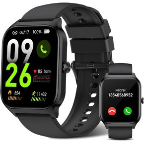 Smart Watches for Men/ Women 1.85" Fitness Tracker Watches for Men/ Women with Call/ Answer Heart Rate/Blood Oxygen/Sleep Monitor 20+ Sports Modes Step Tracker Smart Watch for Android/iOS Phones IPx8