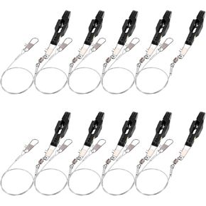 10 PCS Fishing Downrigger مقاطع الإصدار 13.8 بوصة مقاطع لوحة التجويف مع خط الصيد الصلب مبطن للوزن في الخارج التصيد الطائرات الورقية