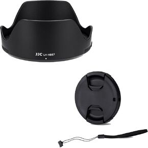 JJC HB-87 Reversible Lens Hood Shade + 82mm Front Lens Cap Cover with Cap Keeper for Nikon Nikkor Z 24-70mm f/2.8 S Lens