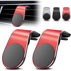 2PCS Mobile Phone Navigation Magnetic Bracket, Magnetic Navigation Bracket, L Type 360° Rotatable Car Phone Mount Magnet, Universal Car Cellphone Holder for Any Smartphone (Black)