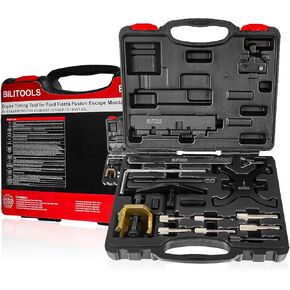 BILITOOLS 1.5 1.6 Engine Timing Tool Kit Compatible with Ford Fiesta Fusion Mazda Camshaft Crankshaft Locking Alignment Tool 1.4 1.6 1.8 2.0 Di/TDCi/TDDi ECOBOOST 1.6 Ti-VCT 1.5/1.6 VVT 2.3L