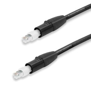 Elite Core SUPERCAT5E Ultra-Durable Shielded Ethernet Cat5e Cable, Retractable etherCON, Choose Your Length (50FT)
