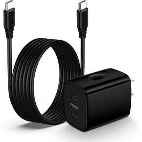 30W Fast Charger Type C Compatible with Samsung Galaxy S25 Ultra/S25/S25+/S24 FE/S23/S22/S21/A16 5G/A55 5G/A54/A35/A15/A14/A25/A53,Pixel 9 Pro XL,USB C Block Android Charger 6FT C Charging Cable