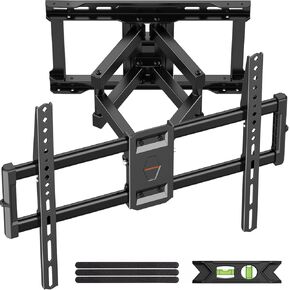 Heavy Duty Full Motion TV Wall Mount for 40-86 inch TV Mounts, Adjustable articulating TV Brackets Tilt Swivel Extension Level, Max VESA 600x400mm, 16" Studs, 132 lbs for 55 65 70 75 85 TVs
