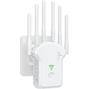 WiFi Extenders Signal Booster 2025 Fastest WiFi Signal Booster 300Mbps Dual Band (5GHz/2.4GHz) 6 Antenna WiFi Extenders for Home