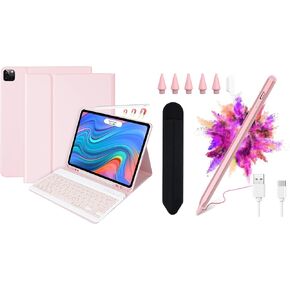 besky Stylus Pen & Keyboard Case Compatible for iPads Pro 12.9 inch (5th, 6th Generation) & New Air 13 inch M2