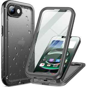 Cozycase TOP Military Protective IP68 Waterproof Case for iPhone 16e SE 4 (2025) Heavy Duty 360 Shockproof Full Body With Screen Camera Protector Double Dustproof Hard Tough 16 E SE4 Front Back Cover