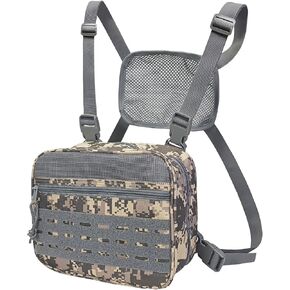SMONT Tactical Molle Admin Pouch Detachable Magazine Pouches Plate Carrier Accessory Chest Bag for Men