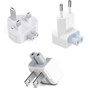World Travel Adapter Kit,European Travel Plug Adapter,International Power Adapter with Mac Charger Cable Complete with UK, US, AU, and EU Travel Adapter Plugs
