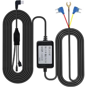 Mirror Dash Cam Type-C Hardwire Kit - 12V-24V to 5V Car Dash Camera Charger Power Supply Hard Wire Kit Fuse for Dashcam, Rear View Mirror Camera