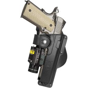 Fobus Tactical Speed Holster Paddle T1911 Full size1911 holds Handgun with Laser or Light