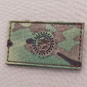 South Dakota 2x3.5 SD IR Coyote State Flag Mount Rushmore Patch