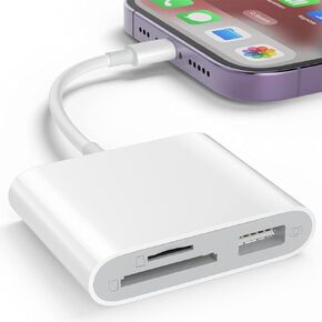 USB C إلى MICRO SD TF Card Card Reader ، 3-in-1 USB Camera Card Aderer متوافق مع iPhone 15 و iPad Pro و MacBook Pro/Air و Chromebook XPs و Galaxy S10/S9 والمزيد من أجهزة USB C