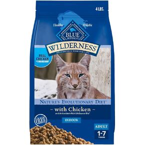 Blue Buffalo, Food for Cats Natural with Chicken Indoor Adult, 64 Ounce