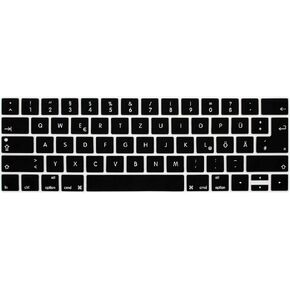 HRH Persian Language Silicone Keyboard Cover Skin for MacBook Pro with Touch Bar 13 Inch and 15 Inch (A1989/A1706/A2159,A1990/A1707) 2019 2018 2016 2017 Release with Touch ID,Both European/USA Layout