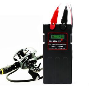بطارية بكرة الصيد الكهربائية. 14.8V/14AH/9600MAH بكرة البطارية. رقاقة حماية مدمجة. يأتي مع منفذي USB وحالة واقية وحزام الكتف. متوافق مع بكرات Daiwa & Shimano الكهربائية.