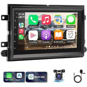 7'' Android 13 Car Stereo for Ford F150 F250 F350 2004-2014 with Wireless Carplay Android Auto Touch Screen 2G+32G Car Stereo Radio Support GPS Bluetooth WiFi FM RDS DSP