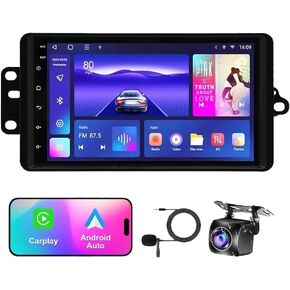 7''Android 13.0 Car Stereo for Chevy Chevrolet Silverado SSR Tahoe 2003-2006,GMC Siera Yukon 2003-2006,Hummer H2 2003-2007 ，2GB +32GB, with Wireless & Wired Carplay,Built-in GPS WiFi DSP