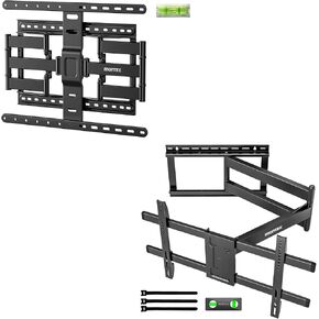 monTEK Ultra Slim TV Wall Mount for Most 43-90 inch & Long Arm TV Wall Mount for Most 43-80 Inch