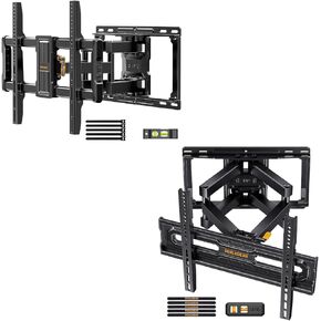 Perlegear UL Listed Full Motion TV Wall Mount for Most 40-86 inch TV & Preassembled Full Motion TV Mount for 32-65 Inch TV