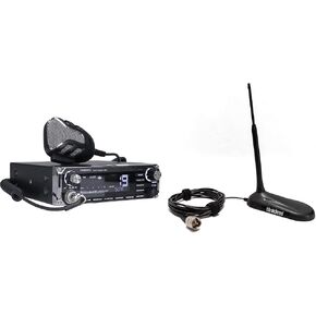 Bundle of Uniden BEARTRACKER 885 Hybrid Full-Featured CB Radio w/Digital TrunkTracking Police/Fire/Ambulance Scanner w/BearTracker Warning System Alerts + Uniden 18 Inch Magnetic Mount CB Antenna