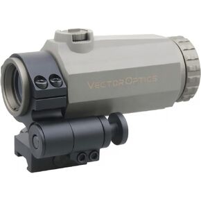 Vector Optics 3x22 Flip to Side Magnifier, Absolute 1.4 inch Co-Witness Heights, Easily Press to Flip, Lightweight, Rubber-Armed, Fit for CQB and Medium to Close-Range Tactical Shooting, SCMF-31