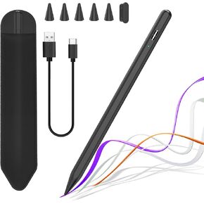 Stylus Pen for iPad 10th 9th 8th 7th 6th Generation, 15Mins Fast Charge for Apple iPad Pencil with Pencil Holder, for iPad Pro 11/12.9 inch, for iPad Air 5th/4th/3th Gen, for iPad Mini 6th/5th Gen