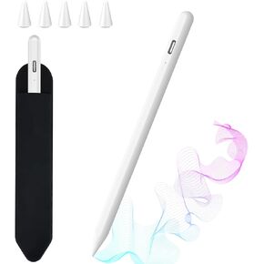 Stylus Pen for iPad 10th 9th 8th 7th 6th Generation, 15Mins Fast Charge for Apple iPad Pencil with Pencil Holder, for iPad Pro 11/12.9 inch, for iPad Air 5th/4th/3th Gen, for iPad Mini 6th/5th Gen in Kuwait