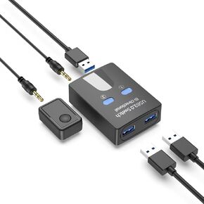 USB 3.0 Hub, 2-Port USB Hub USB Switch USB Expander for Laptop, Xbox, Flash Drive, HDD, Console, Printer, Camera,Keyborad, Mouse