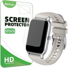 Screen Protector Compatible for Dyurwa Smart Watch 1.57" (6 Pack) Clear TPU Soft Film Compatible for Soudorv P97 Fitness Tracke