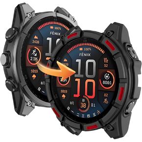 OVERSTEP Case Cover Compatible with Garmin Fenix 8 51mm Solar, Anti Drop Replacement Bumper Cases Smart Watch Accessories