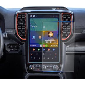 حامي شاشة الزجاج المقسّر لـ Ford Ranger 2024 2025 ، إكسسوارات شاشة التنقل والترفيه متوافقة مع Ranger (XLT الاختياري/الولادة/Raptor) - 12 بوصة