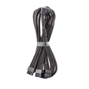 CableMod C-Series Pro ModFlex Sleeved 12V-2x6 12VHPWR 90° StealthSense PCIe Cable for Corsair Type 4 / Type 3 - Variant B (Black, 16-pin to Triple 8-pin, 60cm)