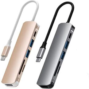 USB C Hub HDMI Multiport Adapter for MacBook Pro/Air/Swith and More Smart Type-c Device, USBC Converter Docking Station