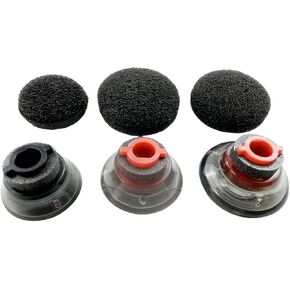 Replacement Earbuds Ear Tips, Foam Set Fit Kit for Plantronics Voyager 5200 5220 5210 Series Bluetooth Headset Headphone Ear Bud Sleeve Part with Storage Box, 6PCS (Medium)