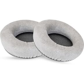 Replacement Ear Pads, Compatible with AKG K701, K702 Headphones. Made of Soft and fine Flannel and Memory Foam, 1 Pair of Headphone Replacement Ear pad Accessories (Black, Gray)