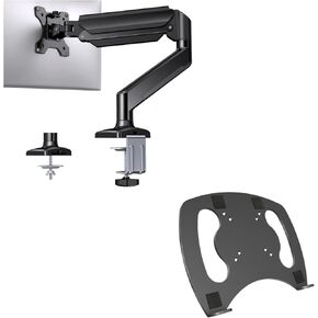 HUANUO Single Monitor Arm & Laptop Tray
