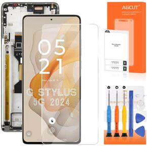 for Moto G Stylus 5G 2024 Screen Replacement for Moto G Stylus 5G 2024 LCD Screen XT2419-3 XT2419 LCD Display Digitizer Touch Screen Assembly with Frame