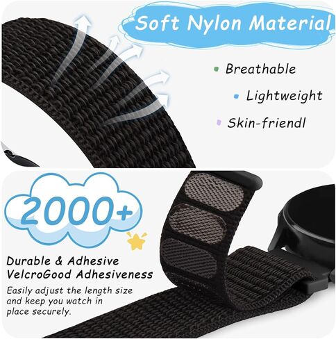 نايلون نطاقات لمشاهدة GABB 3 2 1 / Gizmo Watch 3 2 1 / Syncup Watch Bands ، Band Soft Breatable Sport Hook & Loop Watch for Gizmo Watch 3 2 in Kuwait