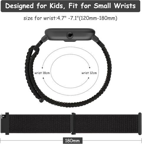 نايلون نطاقات لمشاهدة GABB 3 2 1 / Gizmo Watch 3 2 1 / Syncup Watch Bands ، Band Soft Breatable Sport Hook & Loop Watch for Gizmo Watch 3 2 in Kuwait