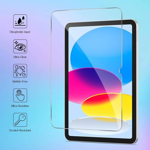 for iPad 11th (A16) 11 inch 2025 / 10th Generation 10.9 inch 2022 Screen Protector, Bubble Free, Anti-Scratch, HD Clarity [2-Pack] in Saudi Arabia
