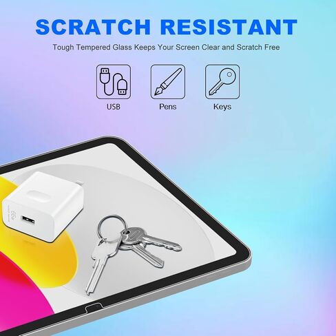 for iPad 11th (A16) 11 inch 2025 / 10th Generation 10.9 inch 2022 Screen Protector, Bubble Free, Anti-Scratch, HD Clarity [2-Pack] in Saudi Arabia
