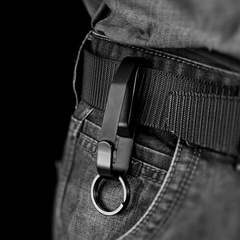 Tactical Duty Belt Keeper Set (5 Pack) with Double Snaps & Key Clip, Heavy Duty Nylon Webbing for 2"-2.25" Belt for Police, Security, EMT, Firefighters and Hunting Equipment Accessories in Saudi Arabia