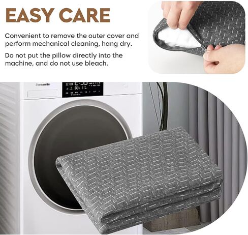 Camping Pillow Travel Pillow Small Shredded Memory Foam Pillow - Compressible Medium Firm, Breathable Cover, Ideal Backpacking Hiking, Airplane and Car in Kuwait